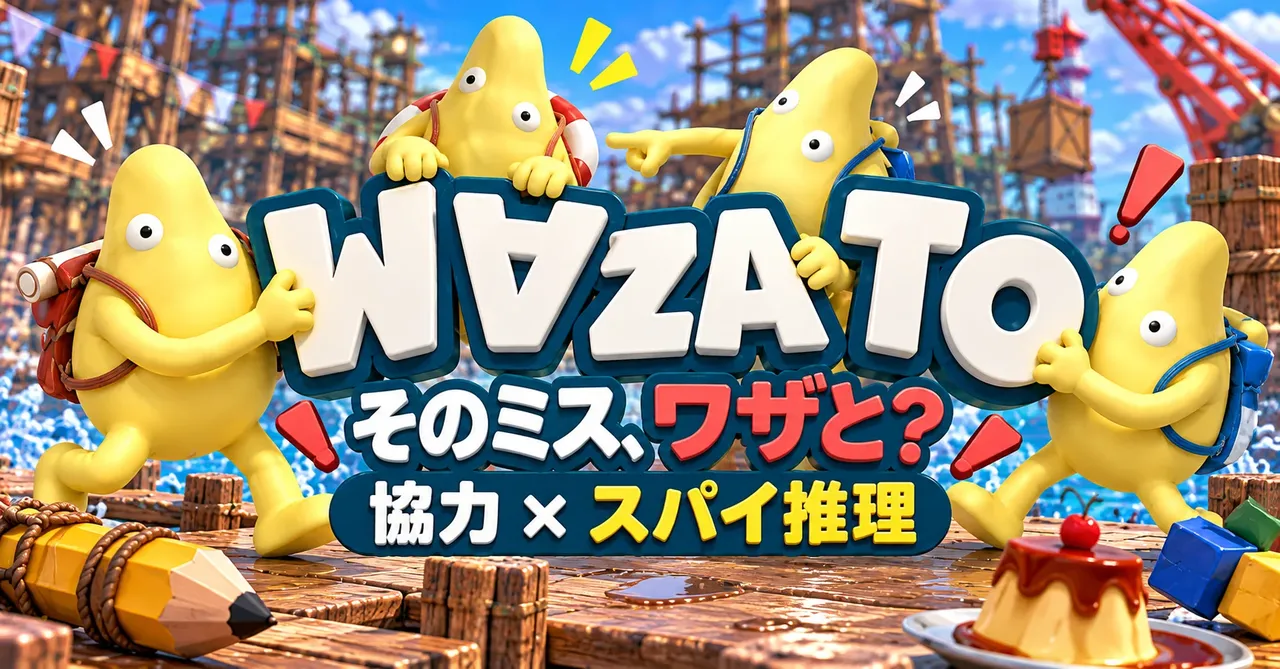 記事のイメージ：ニチコマは10月27日、4人用ゲーム『WAZATO — そのミス、ワザと