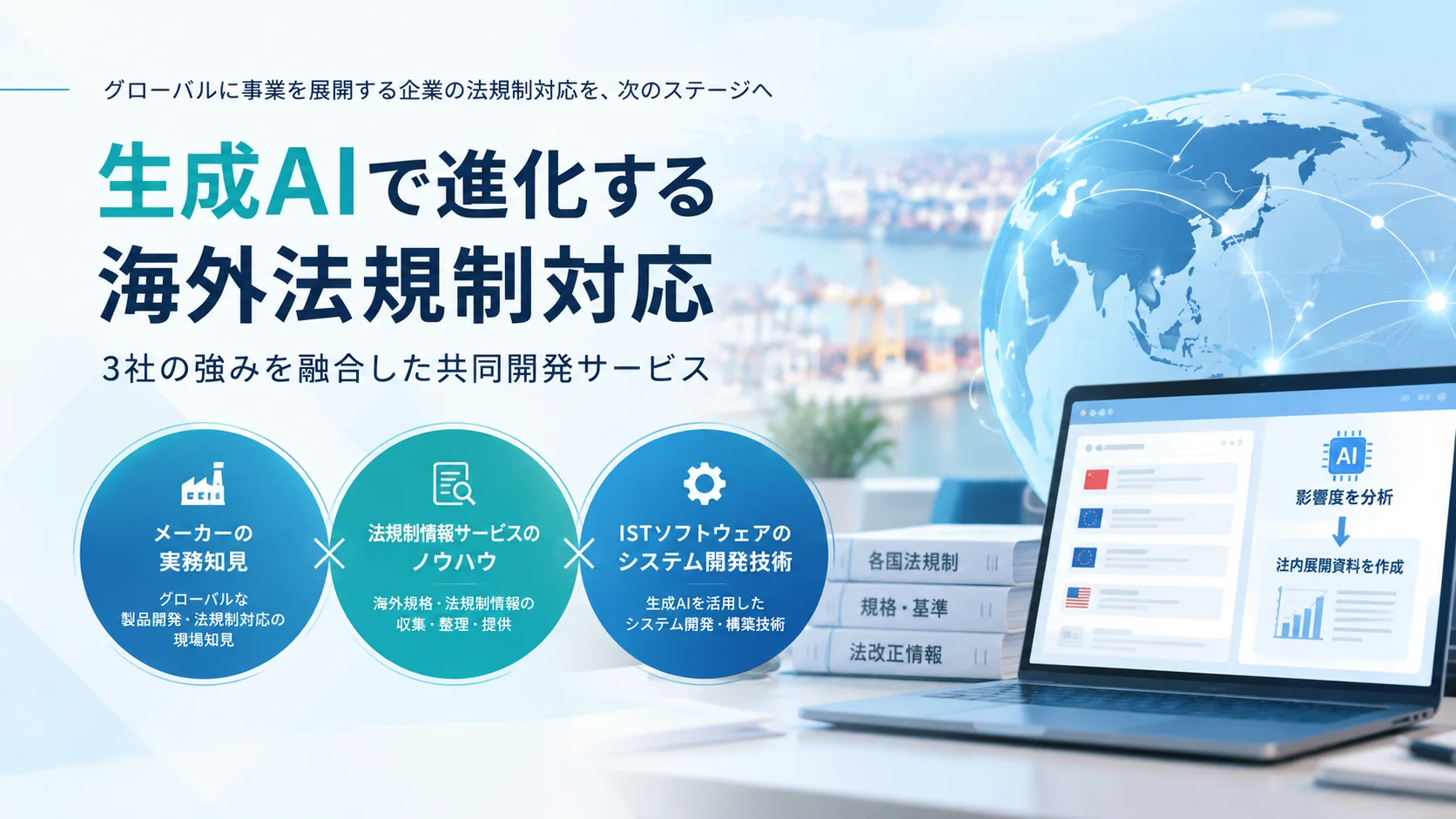 ISTソフトウェアが3社共同で生成AI活用の事業影響分析サービスを開始の記事イメージ