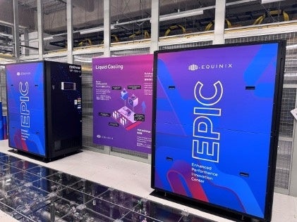 記事のイメージ:エクイニクスは10月22日、液冷設備を実際のデータセンターで検証できる「EPIC」の開始を発表した