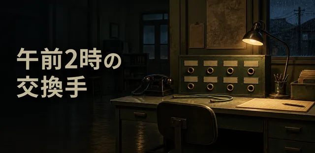 『午前2時の交換手』配信開始の記事イメージ
