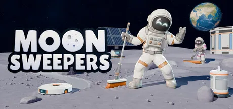 記事のイメージ:最大16人で月面を清掃するPCゲーム『Moon Sweepers』が、SteamDB集計で最大同時接続5万1686人を記録