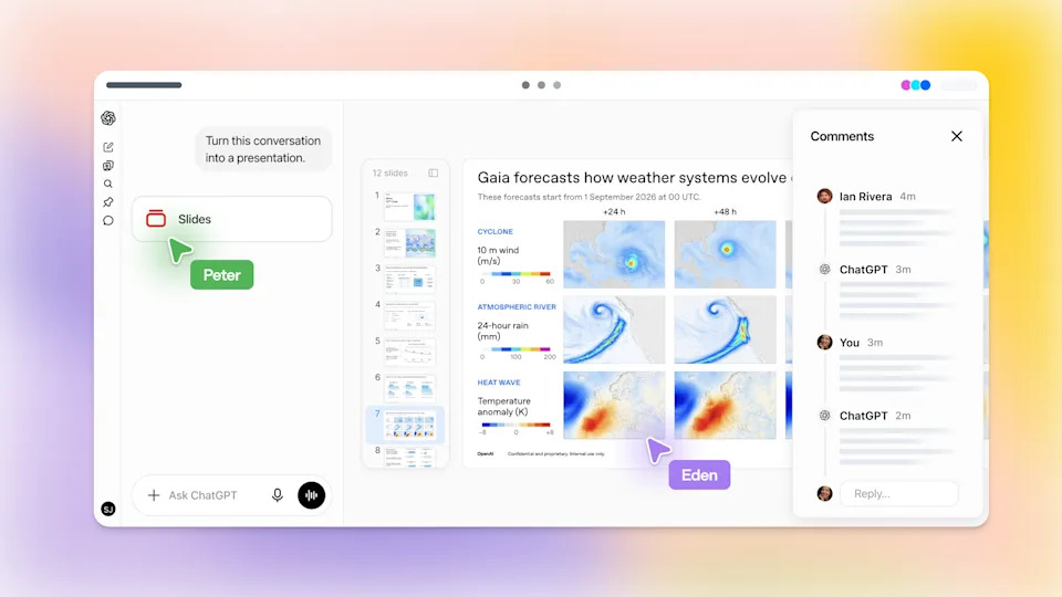 OpenAIがChatGPTでプレゼン資料作成可能な「ChatGPT Slides」を開始の記事イメージ
