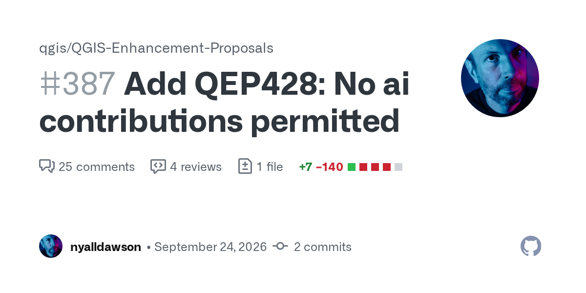 QGISがAI支援コードの投稿を禁止の記事イメージ